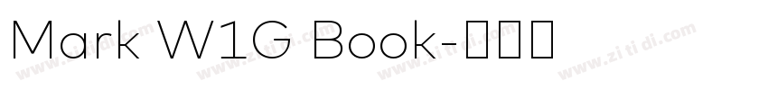 Mark W1G Book字体转换